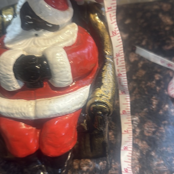 VTG Black Sitting Santa Christmas Holiday African collectors rare - Picture 9 of 9